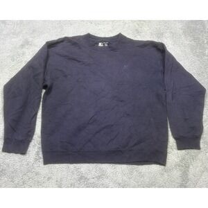 Vintage Starter Sweatshirt Men's M Navy‎ ProBo Blank Crewneck Heavyweight 90s